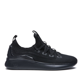 Mens Supra Low Top Shoes FACTOR Black | AU-81549